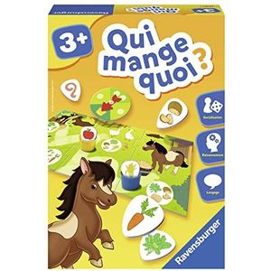 Ravensburger - Educatief spel – wie eet wat? – ontdekking van de dieren – logische verbinding – ontwikkeling van de taal – vanaf 3 jaar – 24034