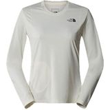 The North Face Inpakbaar Lightrange™-t-shirt Met Lange Mouwen Voor Dames White Dune female