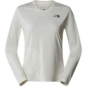 The North Face Inpakbaar Lightrange™-t-shirt Met Lange Mouwen Voor Dames White Dune female