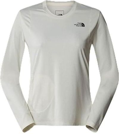 The North Face Inpakbaar Lightrange™-t-shirt Met Lange Mouwen Voor Dames White Dune female