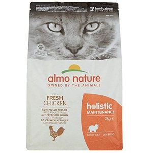 Almo Nature Holistic Maintenance droogvoer voor katten met verse kip, 2 kg