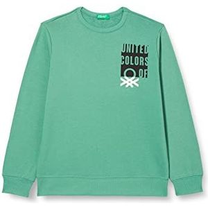 United Colors of Benetton Jongens-sweatshirt met lange mouwen en ronde hals, donkergroen 283, 170 cm