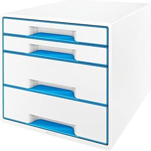 Leitz, 52132036 WOW CUBE-assortiment, 4 Ladenblok - Metallic Blauw