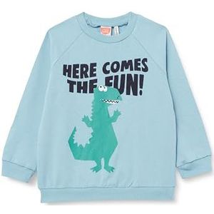 Koton Babyboys Dinosaurus Bedrukt Lange Mouwen Crew Neck Katoen Geborsteld Interieur Sweatshirt, groen (770), 2-3 jaar