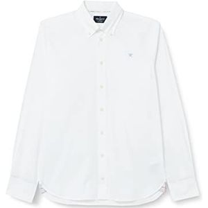 Hackett London Jongens gewassen Oxford overhemd, 800, wit, 7 Jaar
