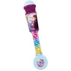 Lexibook Frozen Verlichte Microfoon voor kinderen, muzikaal spel, Ingebouwde luidspreker, lichteffecten, Aux-in-stekker, purper/blauw, MIC90FZ