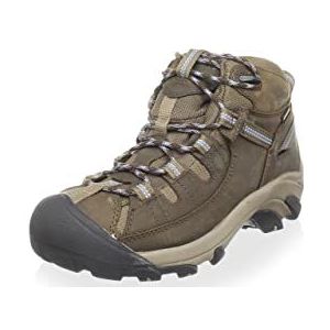 KEEN Targhee Ii Mid Wp High Rise wandelschoenen voor dames, Zwarte Slate Black Flint Stone, 37.5 EU