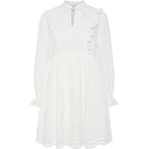 Yas - Luma - Korte Jurk - V-hals - Lange Mouwen - Knielengte - Biologisch Katoen