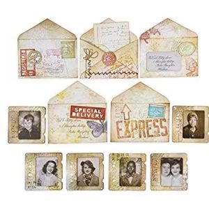 Sizzix Sizzx 665930 Thinlits Die Set 54PK Specimen van Tim Holtz Hoofdstuk 3 2022,eén maat,multi kleuren