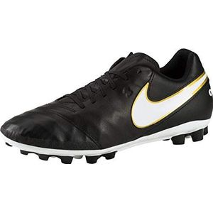 Nike Heren Tiempo Genio II Leather Ag voetbalschoenen, zwart/wit., 40 EU