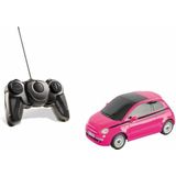 Mondo Motors, FIAT 500 PINK, model in schaal 1: 24, snelheid tot 8 km/u, speelgoedauto voor kinderen - 63554