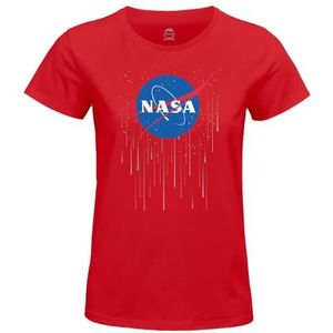 Nasa t-shirt dames, Rouge, S