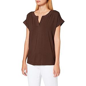 ESPRIT Collection T-shirt voor dames, donkerbruin, XS