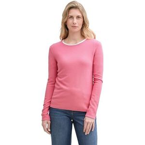 TOM TAILOR Gebreide damestrui met ronde hals, 15116 - Bright Rose, XL