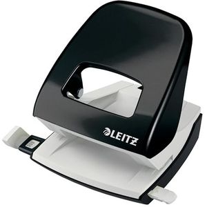 Leitz Perforator, 30 Vellen, Met Formaataanduidingen Op De Hulpbalk, Metaal WOW NeXXt, 50082095 - Zwart