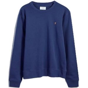 Farah Tim Crew Sweatshirt voor heren, Blauwe pioen, XL