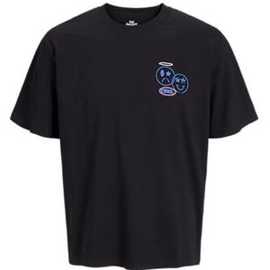 Jack & Jones Jorcompact Tee Ss Crew Neck Tg, zwart, S