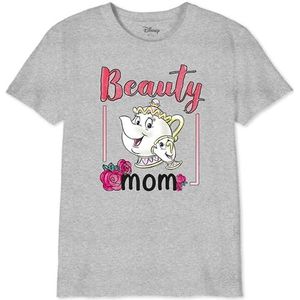Disney Beauty & The Beast - Mrs Potts Beauty Mom BODBEASTS001 T-shirt voor kinderen, grijs melange, maat 14 jaar, Grijs Melange, 14 Jaren