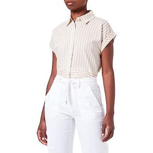 Q/S designed by Damesblouse met korte mouwen, lichtbeige, 34