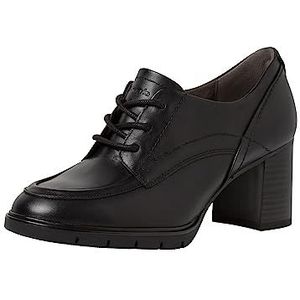 Tamaris Comfort Dames 8-83301-41 comfortabele extra brede comfortabele schoen veterschoenen klassieke zakelijke sneakers, zwart, 37 EU Breed
