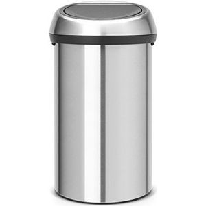 Brabantia Touch Bin Prullenbak, Matt Steel Fingerprint Proof, 60 Liter