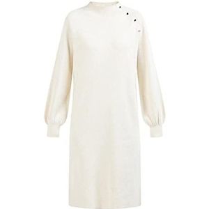DreiMaster Klassik Dames gebreide jurk met lange mouwen markani, ivoor, XS/S