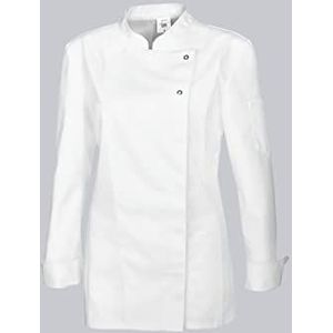 BP Dames Chef's Jacket 1544-400-21, 65% Polyester, 35% Katoen Wit, Maat Medium