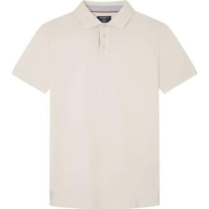 Hackett London Heren Multi Trim Jersey Polo, Wit (Canvas Wit), XS