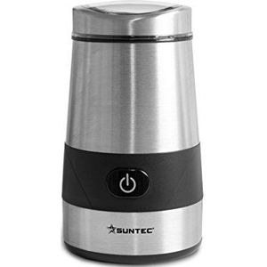 Suntec KML-8403 Koffiemolen, elektrisch, van roestvrij staal, voor koffiezetapparaten, machine als kruidenmolen te gebruiken, houder voor maximaal 60 g koffiebonen