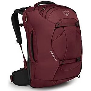 Osprey Fairview 40 Reisrugzak voor dames, Zircon rood