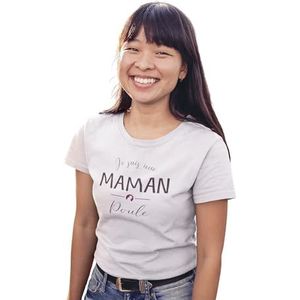 REPUBLIC OF CALIFORNIA Moeder Kip - Moeder- en Vaderdag Cadeau T-Shirt Grappige Mom Kip, Origineel Cadeau-idee, Modieus T-shirt voor Mama, Wit, XL