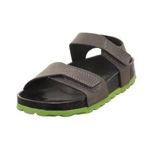 Superfit Pantoffels met voetbed voor jongens, zwart groen 0010, 24 EU