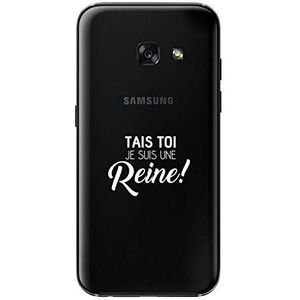 Zokko Beschermhoes voor Galaxy A5 2017, Tais TOI Je Suis UNE Pure – zacht, transparant, inkt wit