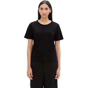 TOM TAILOR T-shirt voor dames, 14482 - Deep Black, XXS