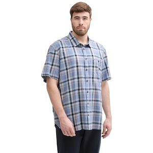 TOM TAILOR Plussize herenhemd, 37612 - Blue Multicol Check, XXL