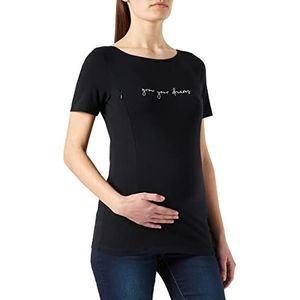 ESPRIT Maternity Dames Nursing T-shirt met korte mouwen, Gunmetal - 15, 36