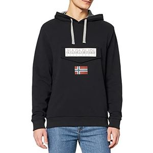Napapijri Berlyn Sweatshirt met capuchon voor heren, zwart, S
