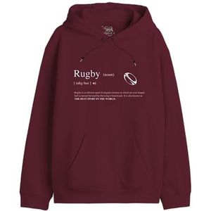 Republic Of California ""Definition Rugby"" UXREPCZSW033 Sweatshirt voor heren, bordeaux, maat XS, Bordeaux, XS