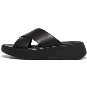 Fitflop - F-Mode - Leren Slippers - Zwart - 43 EU