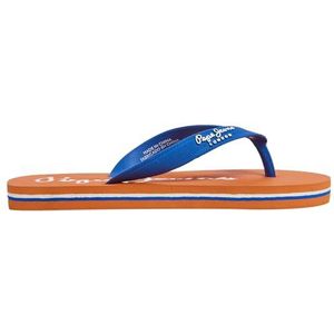 Pepe Jeans Bay Beach Basic B Flip-Flop, blauw (Beat Blue), 2,5 UK, Blauw Beat Blauw, 34 EU