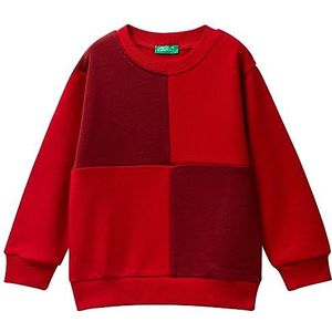 United Colors of Benetton trainingspak voor kinderen en jongens, Rosso E Bordeaux 0v3, 12 Maanden