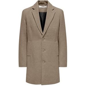 Onsmatthew - Jas - Hoge Hals - Knoopsluiting - Lang - Polyester Voering