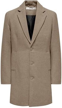 Onsmatthew - Jas - Hoge Hals - Knoopsluiting - Lang - Polyester Voering