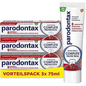 Parodontax Complete Protection Whitening Tandpasta, 3 x 75 ml, tandpasta bij tandvleesproblemen