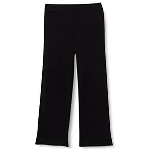 NAME IT Nkfsikimmie Knit Wide Pant broek voor meisjes, zwart, 134 cm