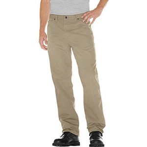 Dickies Spijkerbroek voor timmerlieden, rechte pijpen, losse pasvorm, voor heren, Woestijnzand, 33W / 32L