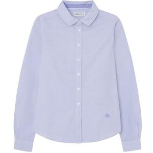 Springfield 1.T.Overhemd Oxford Spandex Rec Blouses, Lichtblauw, 42