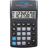 Calculator DONAU TECH/K-DT2087-01 8-cijferige wortelfunctie / 180x90x19mm / Kleur: Zwart/rekenmachine met 8-cijferige weergave/batterijvoeding/compact ontwerp