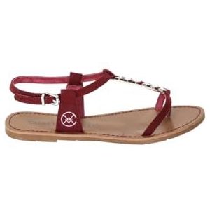 CHATTAWAK Dames 12HPETUNIABORDEAUX36 platte sandalen, bordeaux, 36 EU smal, Bordeaux, 36 EU Étroit