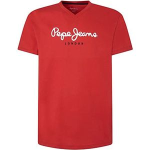 Pepe Jeans Eggo V N T-shirt voor heren, Rood (Studio Rood), XS